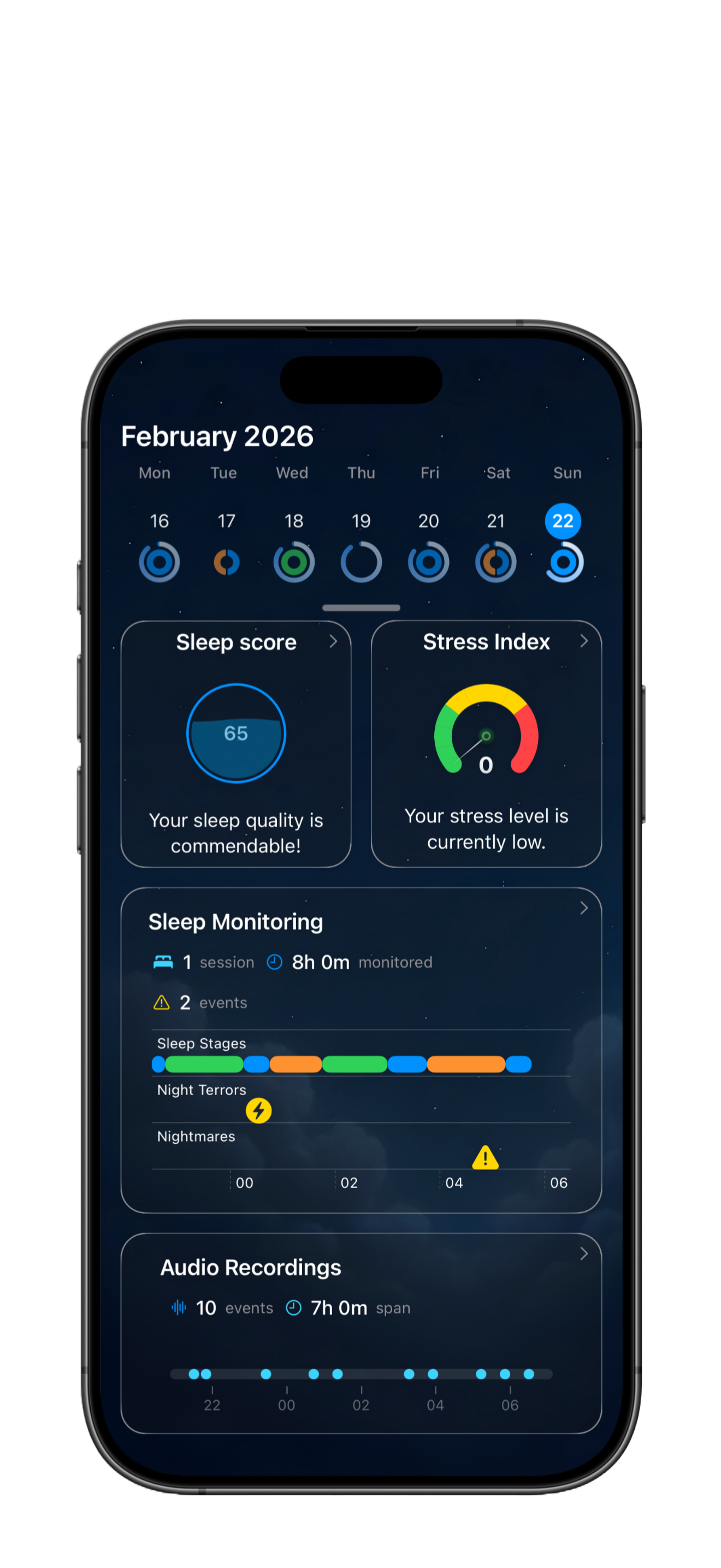 SleepSafe sleep monitoring overview